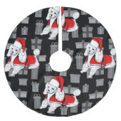 santa claus poodle kerstboom rok (Voorkant)
