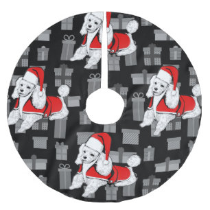 santa claus poodle kerstboom rok