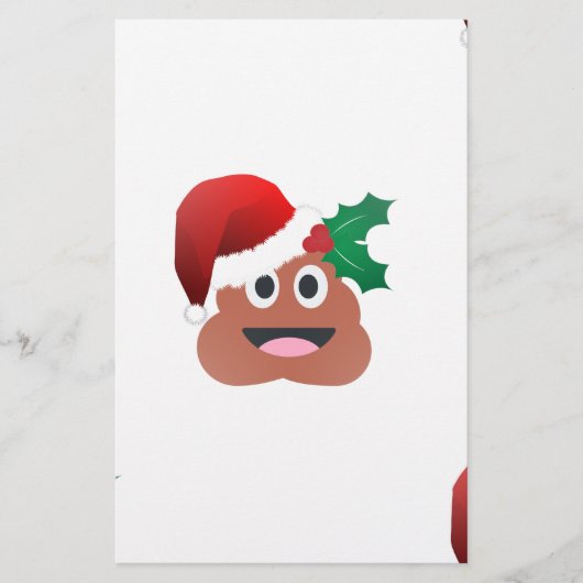 santa claus poop emoji briefpapier (Voorkant)