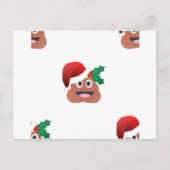 santa claus poop emoji feestdagenkaart (Voorkant)