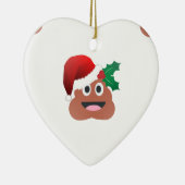 santa claus poop emoji keramisch ornament (Rechts)