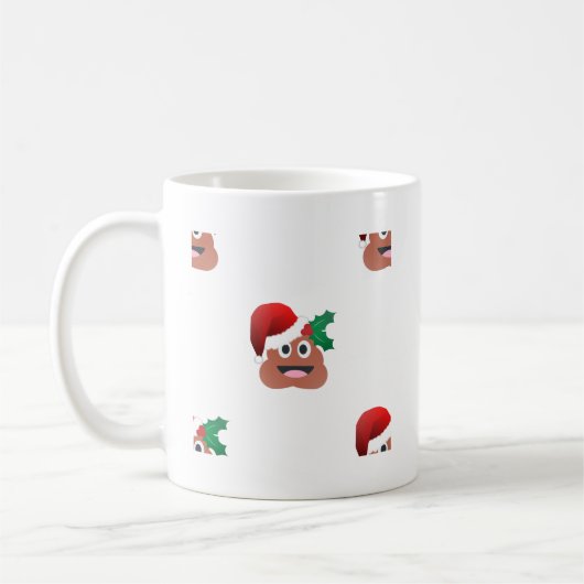 santa claus poop emoji koffiemok (Links)