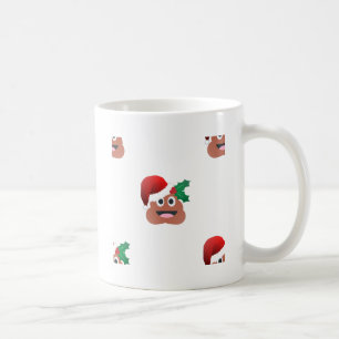 santa claus poop emoji koffiemok