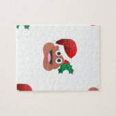 santa claus poop emoji legpuzzel (Horizontaal)