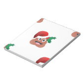 santa claus poop emoji notitieblok (Linkerzijde)