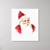 Santa Claus Portrait Canvas Afdruk (Voorkant)