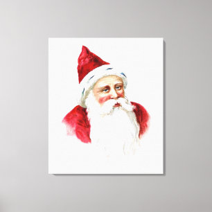 Santa Claus Portrait Canvas Afdruk