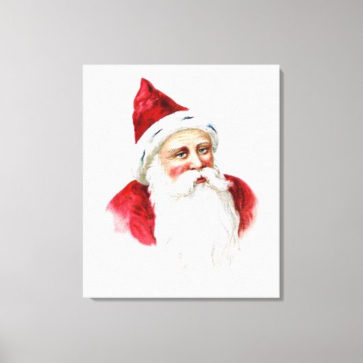 Santa Claus Portrait Canvas Afdruk (Voorkant)