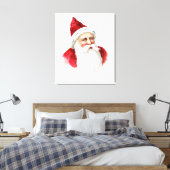Santa Claus Portrait Canvas Afdruk (Insitu (Slaapkamer))