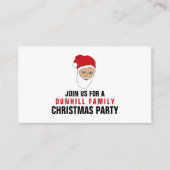 Santa Claus portret kerstfeest Ticket Invite Informatiekaartje (Voorkant)