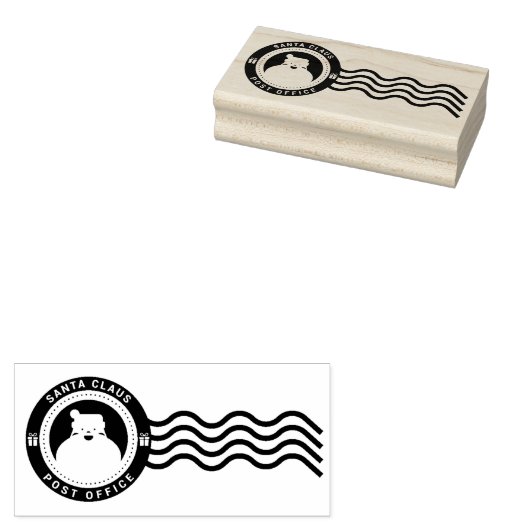 Santa Claus Post Kantoor Rubberstempel (Gestempeld)