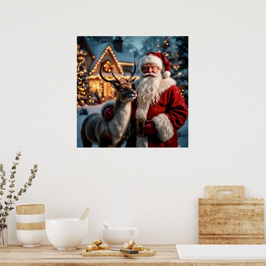 Santa Claus Poster (Keuken)