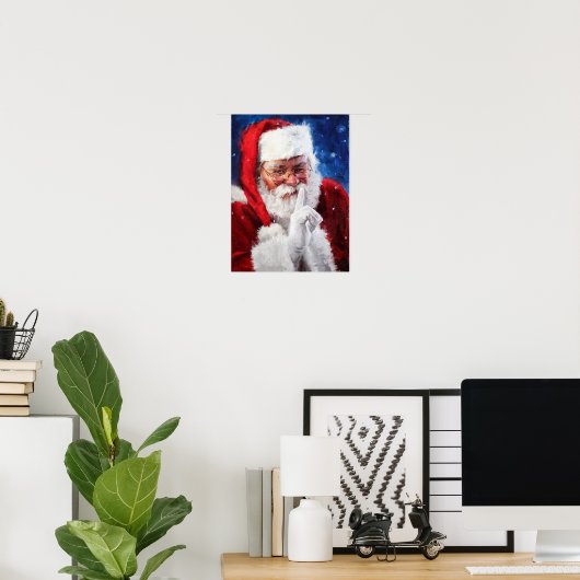 santa claus poster (Thuiskantoor)