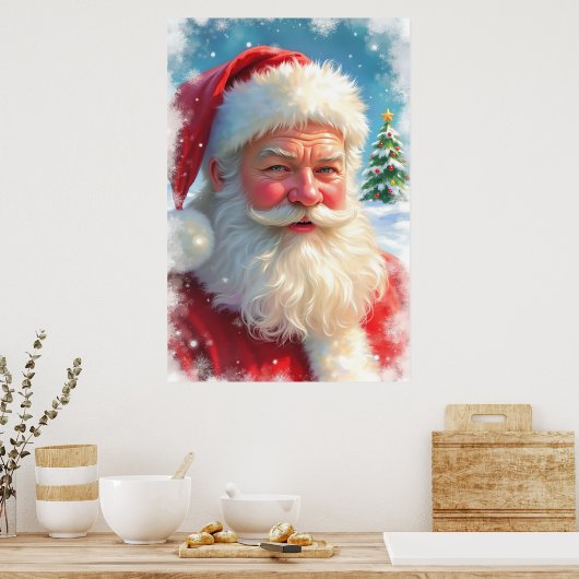 Santa Claus Poster (Keuken)