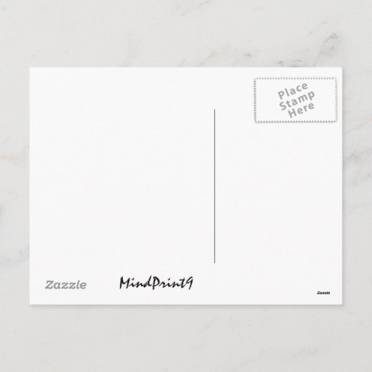 Santa Claus Postoffice Feestdagenkaart (Achterkant)