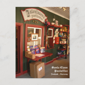 Santa Claus Postoffice Feestdagenkaart