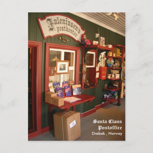 Santa Claus Postoffice Feestdagenkaart (Voorkant)