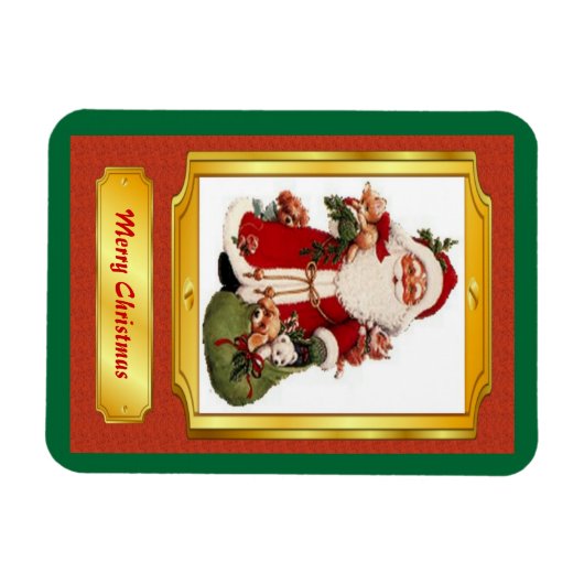 Santa Claus Premium Magnet Magneet (Horizontaal)