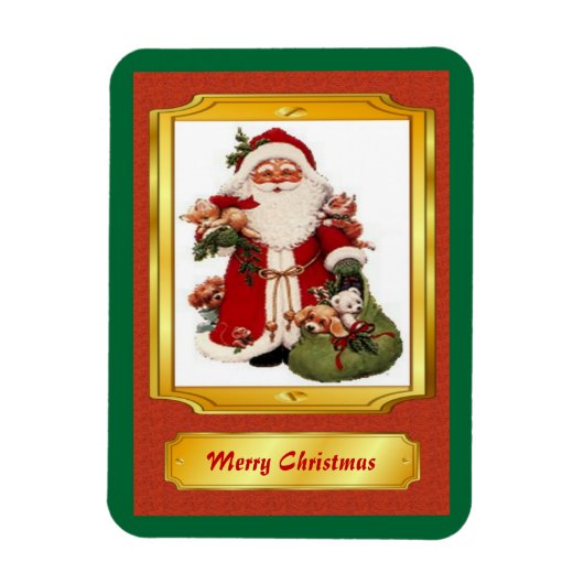 Santa Claus Premium Magnet Magneet (Verticaal)
