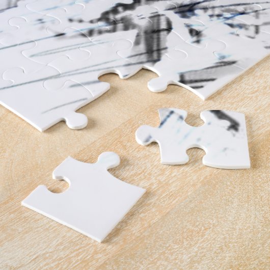 santa claus puzzel legpuzzel (Zijkant)