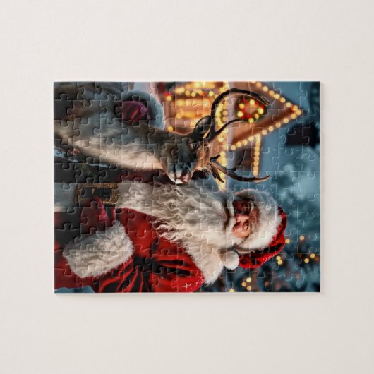 Santa Claus Puzzle Legpuzzel (Horizontaal)