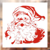 Santa Claus Raamsticker (Vel 2)