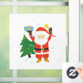 Santa Claus Raamsticker (Huis)