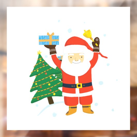 Santa Claus Raamsticker (Vel 2)