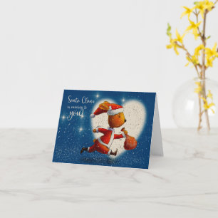 Santa Claus Rabbit is running to you Kaart