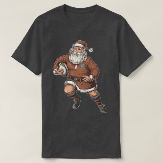 Santa Claus  Ragby T-shirt (Design voorkant)