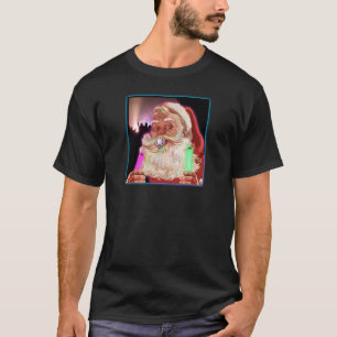 Santa Claus Raves Funny Santa Raver - geen tekst - T-shirt