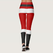 Santa Claus Red kerstkostuum Leggings (Achterkant)