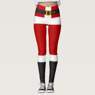 Santa Claus Red kerstkostuum Leggings