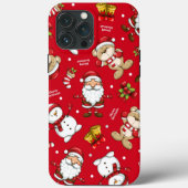 Santa Claus Red Kerstmis iPhone Case Mate (Achterkant)