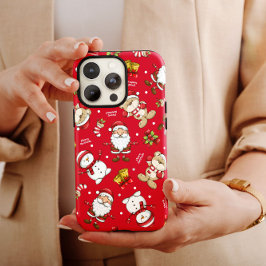 Santa Claus Red Kerstmis iPhone Case Mate