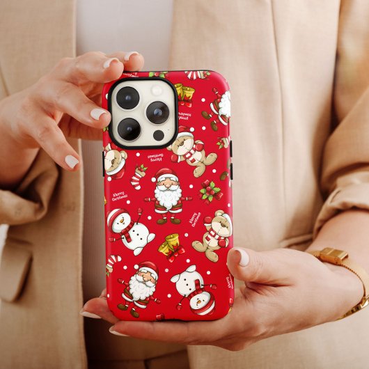 Santa Claus Red Kerstmis iPhone Case Mate