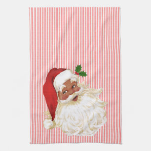  Santa Claus Red & White Stripe Kitchen Tow Theedoek