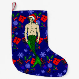 santa claus redhead merman ugly xmas mermaid gifts kleine kerstsok