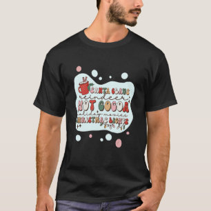 Santa Claus Reindeer Hot Cocoa and Christmas Light T-shirt