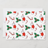 Santa Claus Reindeer Kerstmis foto Kaart (Achterkant)