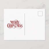 Santa Claus Reindeer Merry X-Mas Funny Briefkaart (Achterkant)