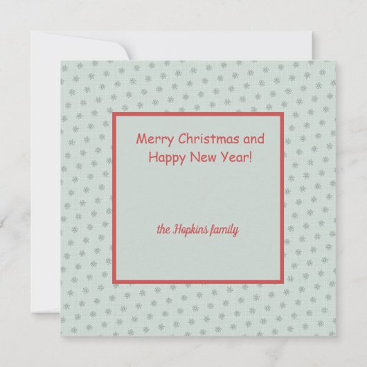 Santa Claus Reindeer Sleigh Aangepaste kerstkaart (Achterkant)