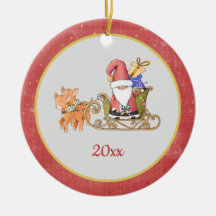 Santa Claus Reindeer Sleigh Year Naam