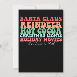 Santa Claus Rendier Hot Cacao Kerstverlichting Ho Kaart