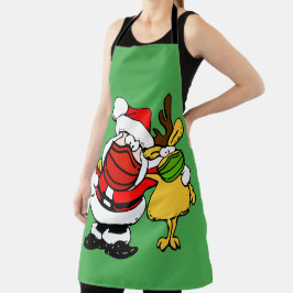 Santa Claus & renrendier Face Mask Pals mas, ZSD Schort