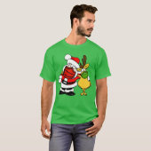 Santa Claus & renrendier Face Mask Pals mas, ZSD T-shirt (Voorkant volledig)