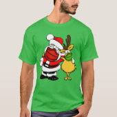 Santa Claus & renrendier Face Mask Pals mas, ZSD T-shirt (Voorkant)