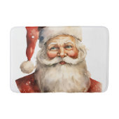 Santa Claus Retro Christmas Badmat (Voorkant)