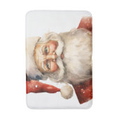Santa Claus Retro Christmas Badmat (Voorkant Verticaal)