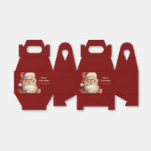 Santa Claus Retro Christmas Bedankdoosjes (Uitgevouwen)